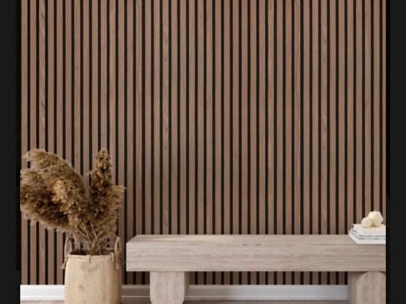 Slat wall panelling fitted in a Belfast home